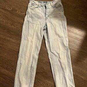 super high rise straight leg